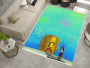 Travis SpongeBob Edition Rug - Fun and Quirky Crossover Design, Hip-hop Carpet