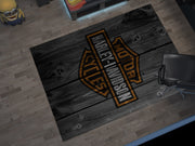 Harley-Davidson Road Custom Rug – Biker-Inspired Garage Decor for Motorcycle Enthusiasts, Motorcycle Carpet