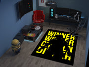 PUBG Winner Winner Chicken Dinner Custom Rug – Gamer Room Decor for Battle Royale Fans, Gaming Room Carpet