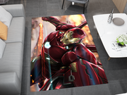 Iron Man Rug, Movie-Inspired Carpet, Marvel Iron Man Rug, Geek Gift