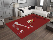 Nike Marlboro Off-White-Inspired Custom Rug – Iconic Basketball Design for Your Space, Streetstyle GYM Carpet