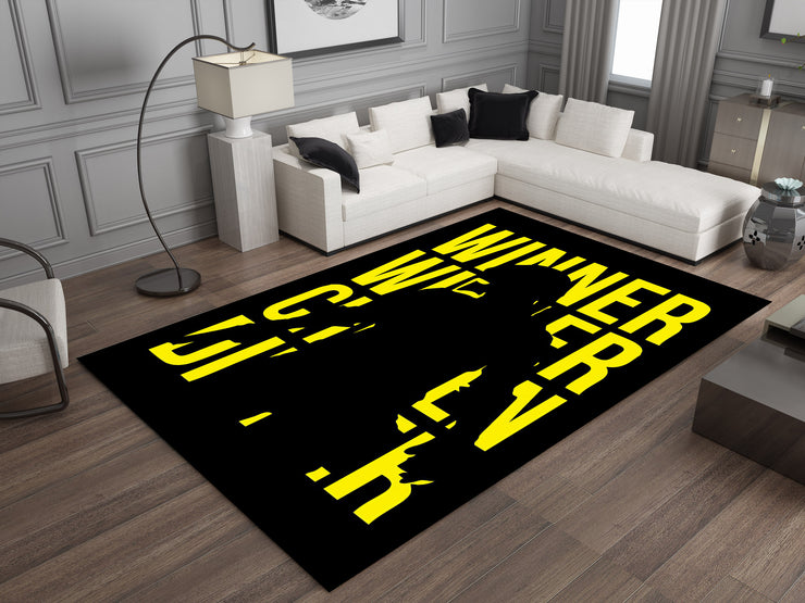 PUBG Winner Winner Chicken Dinner Custom Rug – Gamer Room Decor for Battle Royale Fans, Gaming Room Carpet