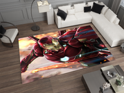 Iron Man Rug, Movie-Inspired Carpet, Marvel Iron Man Rug, Geek Gift