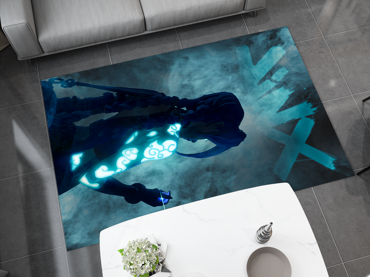 Arcane Jinx Rug, League of Legends Carpet, Gamer Rug Decoration