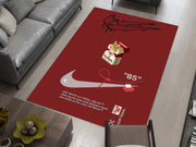 Nike Marlboro Off-White-Inspired Custom Rug – Iconic Basketball Design for Your Space, Streetstyle GYM Carpet