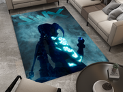 Arcane Jinx Rug, League of Legends Carpet, Gamer Rug Decoration